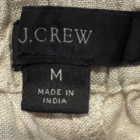J .Crew 100% Linen Elastic Waist Pull-On Shorts Women Medium Coastal Chic Beach - Picture 4 of 7
